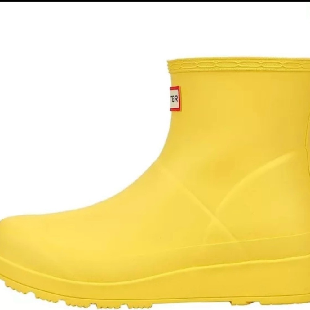 HUNTER WOMENS WATERPROOF ORIGINAL PLAY SHORT BOOTS BLACK SIZE NEW WITH BOX